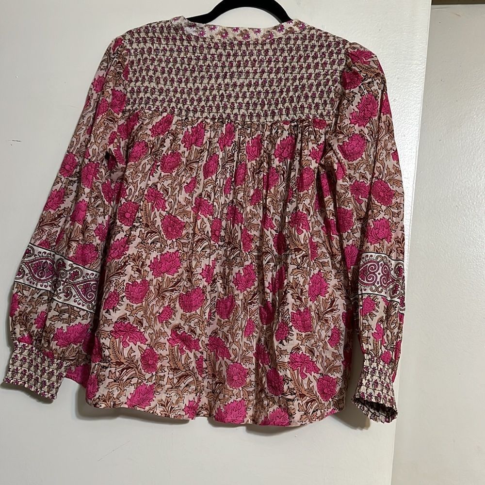 Rachel Zoe cotton boho floral pleasant top - Picture 4 of 4